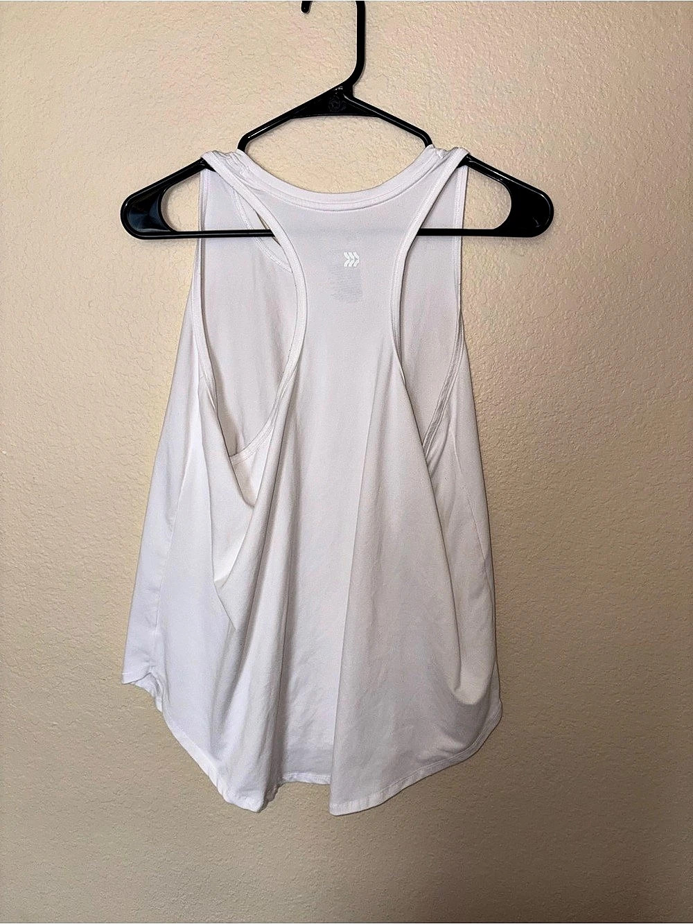 All In Motion Essential Racerback White Tank Top - Picture 2 of 3